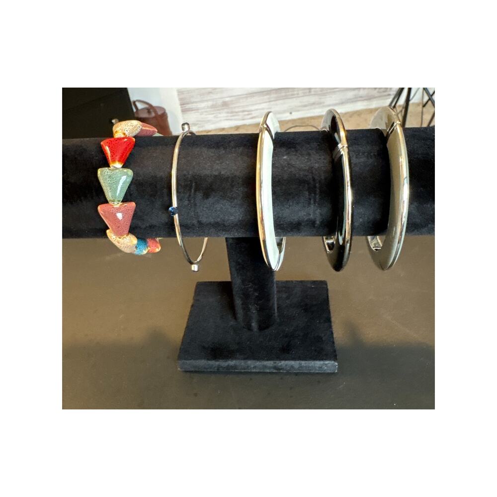 Mixed Lot Retro Modern Bracelet Lot Bangle Fashion Jewelry Stretch 5 Pieces